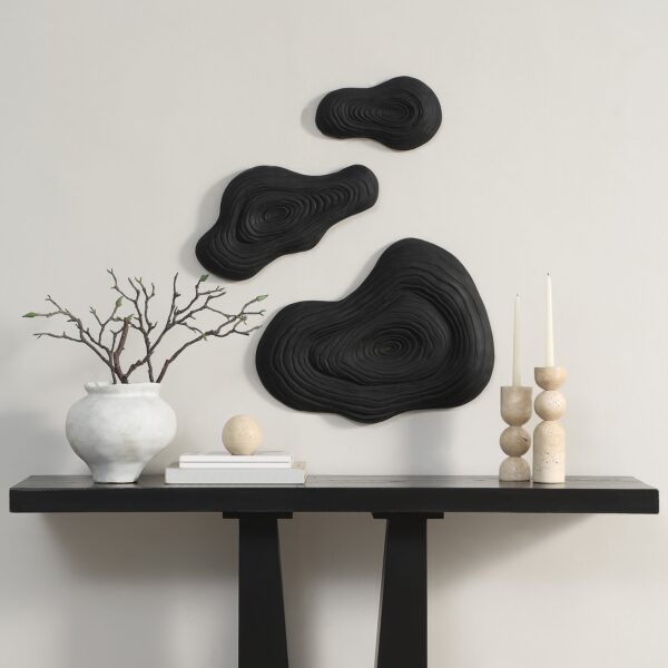 Renwil Sevilla Black Wall Sculpture Set W6769 — official product view 4