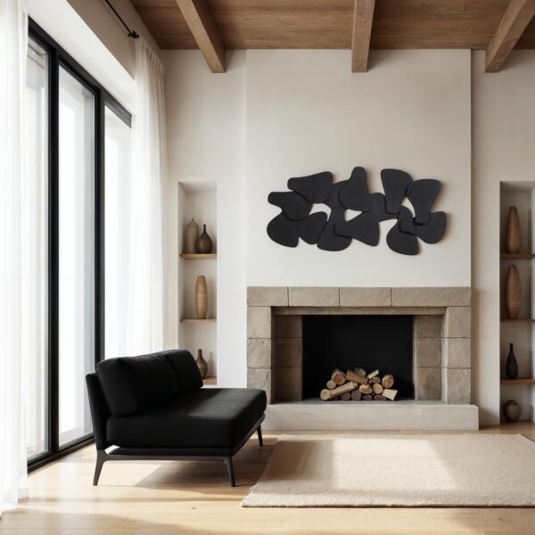 Renwil Scorpio Black Sculptural Wall Art W6770 — official product view 4