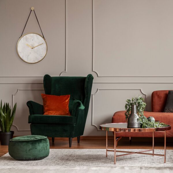 Renwil Livenna Wall Clock CL239 — styled living room