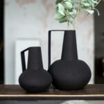 Renwil Monarda Black Iron Vases - Set of 2 — product detail view 3