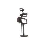 Renwil Pacino Decorative Sculpture — full view of the abstract figure on its round base