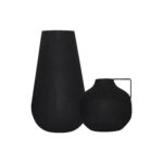 Renwil Roove Black Iron Vases - Set of 2 — main product view