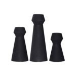 Renwil Granfeld Black Iron Vases - Set of 3 — main product view