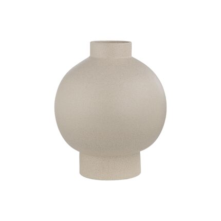 Renwil Lamoureux Textured Ivory Ceramic Vase — textured ivory ceramic vase with globe-shaped body