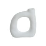 Renwil Vostra Vase VAS291 — off-white ceramic vase, front view