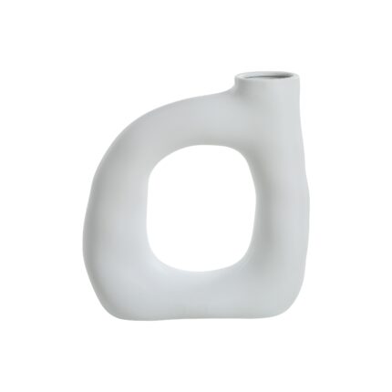 Renwil Vostra Vase VAS291 — off-white ceramic vase, front view
