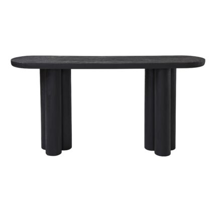 Renwil Dayna TA492 sandblasted black mango wood console table — product view 1