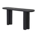 Renwil Dayna TA492 sandblasted black mango wood console table — product view 2