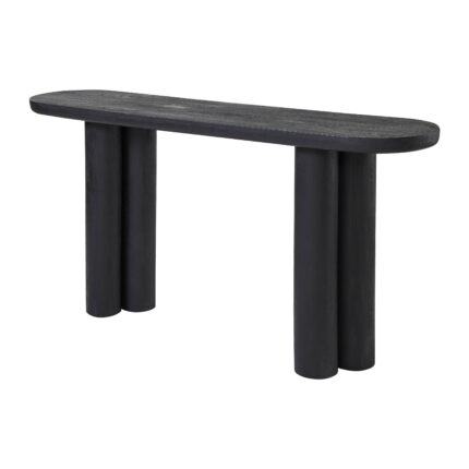 Renwil Dayna TA492 sandblasted black mango wood console table — product view 2