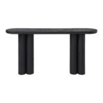 Renwil Dayna TA492 sandblasted black mango wood console table — product view 3