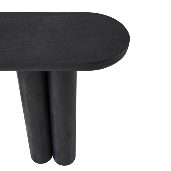 Renwil Dayna TA492 sandblasted black mango wood console table — product view 5