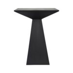 Renwil Moulin Black Mango Wood Accent Table — black mango wood accent table with tapered pedestal
