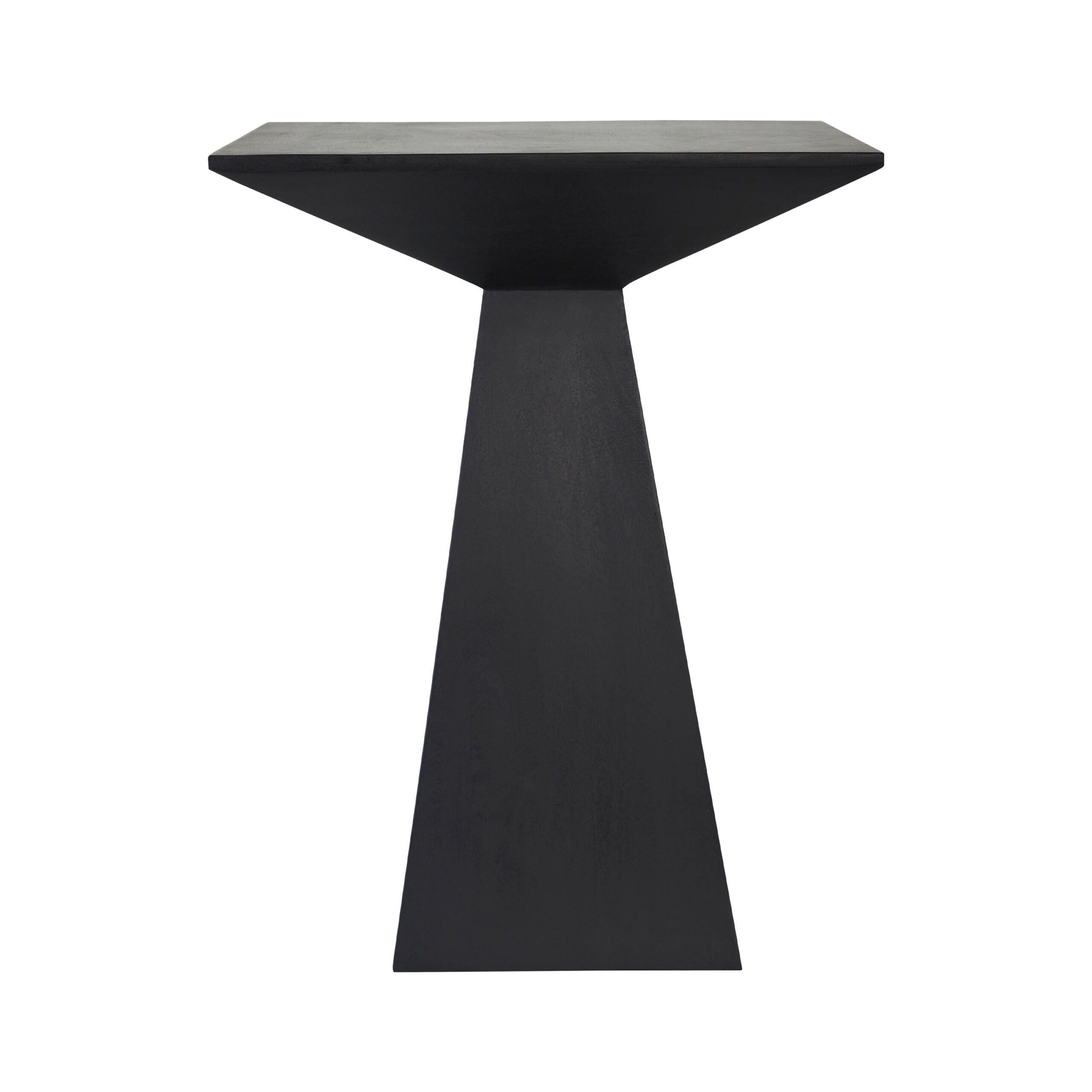 182806.jpg Renwil Moulin Black Mango Wood Accent Table — black mango wood accent table with tapered pedestal