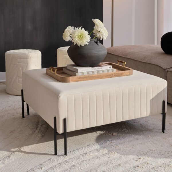 Renwil Fitzroy CHA109 natural ottoman - official product image 4