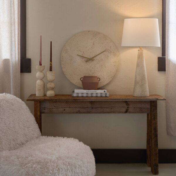 Renwil Fusion Wall Clock CL260 — clock styled above a console