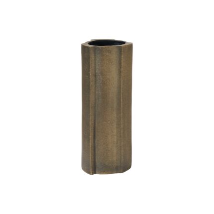 Renwil Interlude Vase VAS292 — antique brass cast-aluminum vase