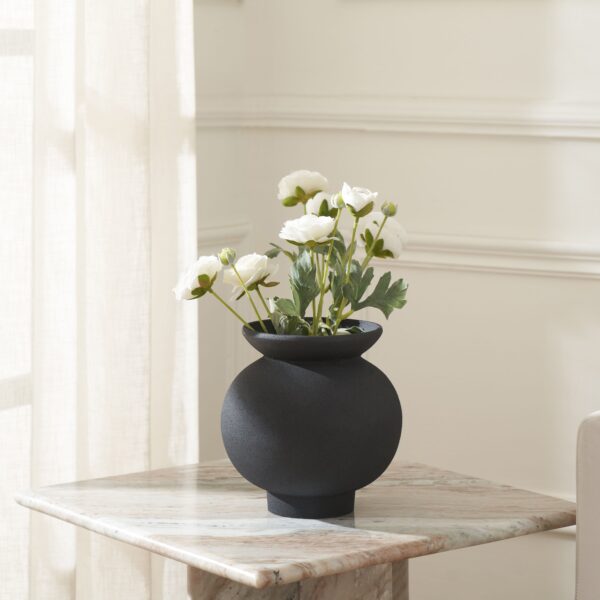Renwil Cadiz VAS296 vase styled with flowers on a side table; accessories not included