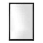 Renwil Dante Black Foil Framed Beveled Wall Mirror MT2758 - front view of black framed beveled mirror