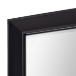 Renwil Dante Black Foil Framed Beveled Wall Mirror MT2758 - close-up of beveled mirror and frame