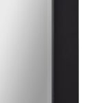 Renwil Dante Black Foil Framed Beveled Wall Mirror MT2758 - detail view of black frame and beveled glass