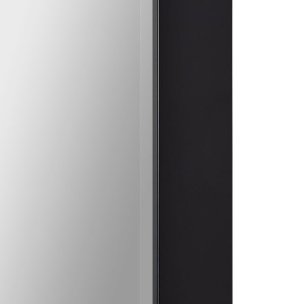 Renwil Dante Black Foil Framed Beveled Wall Mirror MT2758 - detail view of black frame and beveled glass