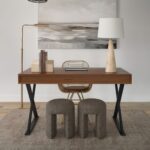 Renwil Amarion CHA108 taupe stool - official product image 7