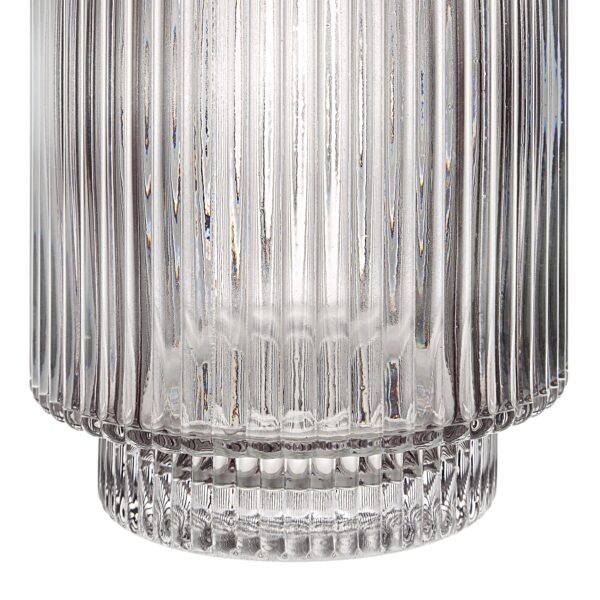 Renwil Amiens VAS287 grey fluted glass detail
