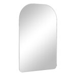 Renwil Chania Frameless Arch Vanity Mirror MT2695 - angled view of the clear mirror edge