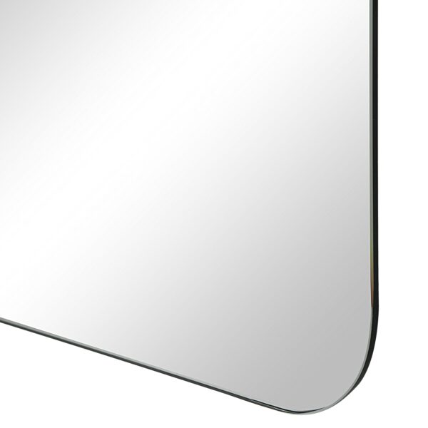 Renwil Chania Frameless Arch Vanity Mirror MT2695 - close-up of the frameless mirror corner