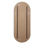 Renwil Kastelli Frameless Capsule Full Length Mirror MT2696 - rear view showing vertical and horizontal mounting points