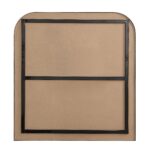 Renwil Salma Brushed Nickel Arch Wall Mirror MT2720 - rear view showing mounting hardware