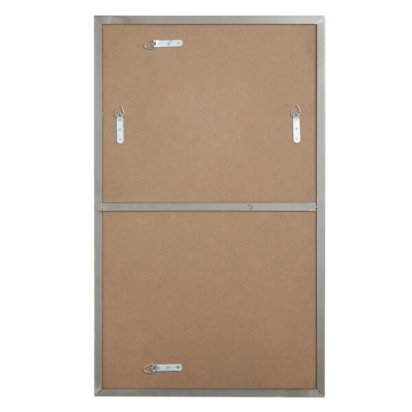 Renwil Spili Polished Nickel Rectangular Wall Mirror MT2700 - rear view showing the two-way mounting points