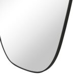 Renwil Enina Matte Black Organic Full Length Mirror MT2704 - close-up of the matte black curved frame