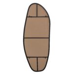 Renwil Enina Matte Black Organic Full Length Mirror MT2704 - rear view showing the four-way mounting points