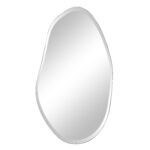 Renwil Anogia Beveled Organic Vanity Mirror MT2697 - front view of the beveled organic mirror
