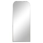 Renwil Samia Brushed Nickel Full-Length Mirror MT2721 - front view of tall nickel arch mirror