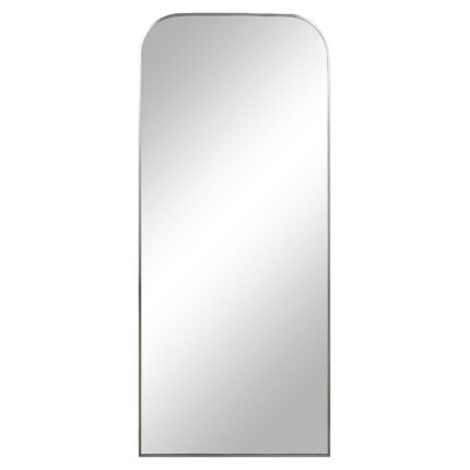 Renwil Samia Brushed Nickel Full-Length Mirror MT2721 - front view of tall nickel arch mirror