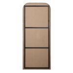 Renwil Samia Brushed Nickel Full-Length Mirror MT2721 - rear view showing support and mounting hardware