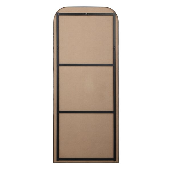 Renwil Samia Brushed Nickel Full-Length Mirror MT2721 - rear view showing support and mounting hardware