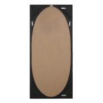 Renwil Sitia Walnut Finish Pine Full Length Mirror MT2698 - rear view showing mounting and safety hardware