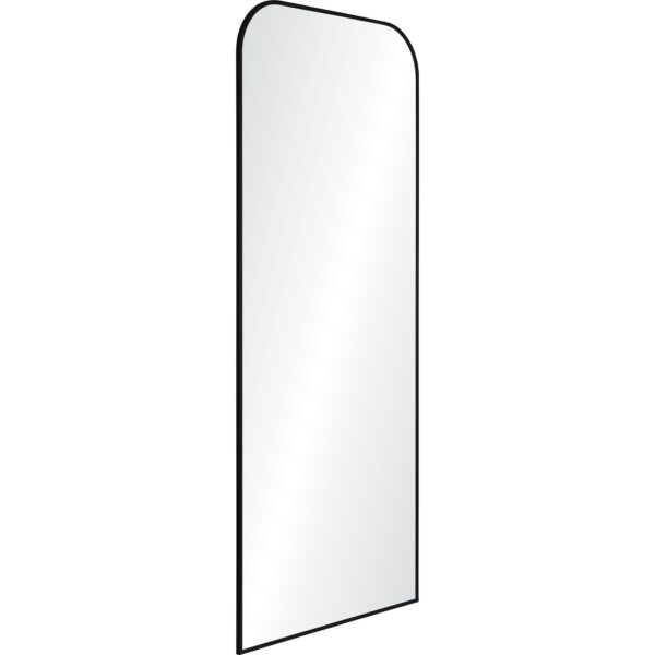 Renwil Mandret Black Iron Full Length Mirror MT2381 - angled view of the slim black iron frame