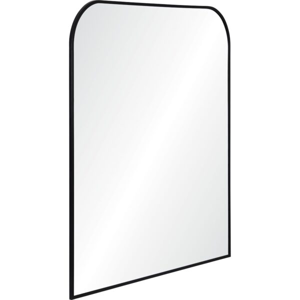 Renwil Luka Black Iron Wall Mirror MT2382 - angled view of the black iron frame