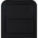 Renwil Luka Black Iron Wall Mirror MT2382 - rear view with vertical mounting points