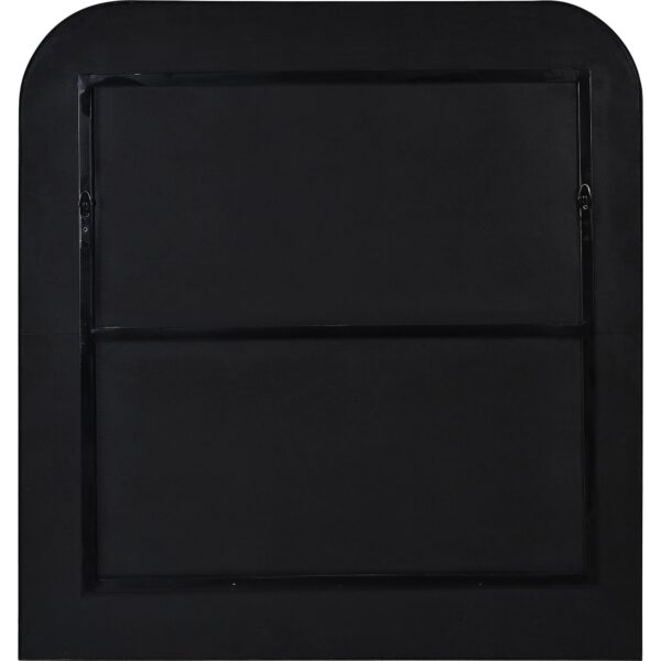 Renwil Luka Black Iron Wall Mirror MT2382 - rear view with vertical mounting points