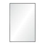 Renwil Amara Matte Black Rectangular Wall Mirror MT2548 - front view of the matte black rectangular mirror
