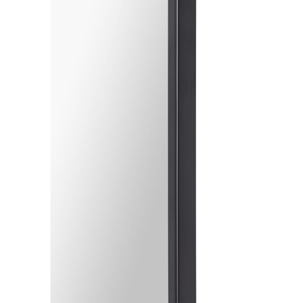 Renwil Amara Matte Black Rectangular Wall Mirror MT2548 - detail of the powder-coated iron frame
