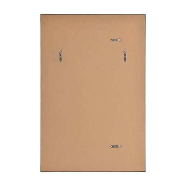 Renwil Amara Matte Black Rectangular Wall Mirror MT2548 - rear view showing two-way mounting points
