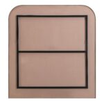 Renwil Joan Antique Brass Arched Wall Mirror MT2507 - rear view showing vertical mounting points