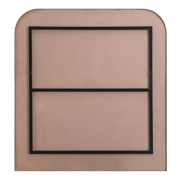 Renwil Joan Antique Brass Arched Wall Mirror MT2507 - rear view showing vertical mounting points
