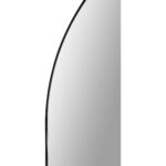 Renwil Webster Black Iron Oval Wall Mirror MT2394 - curved black frame detail